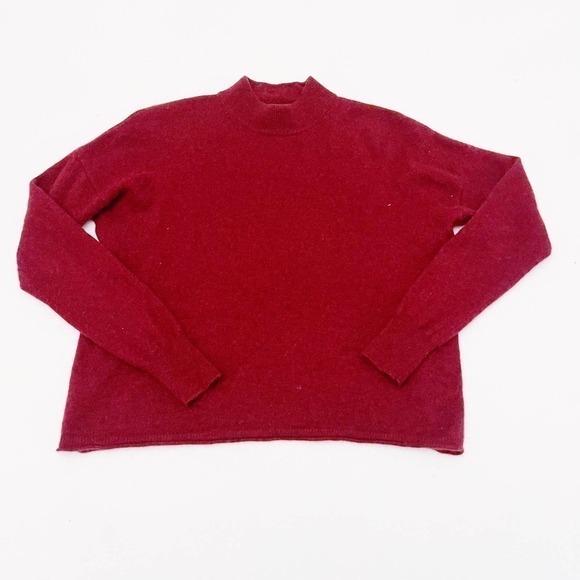 Madewell Crimson Cashmere Long Sleeve Sweater SZ XS - Picture 5 of 5